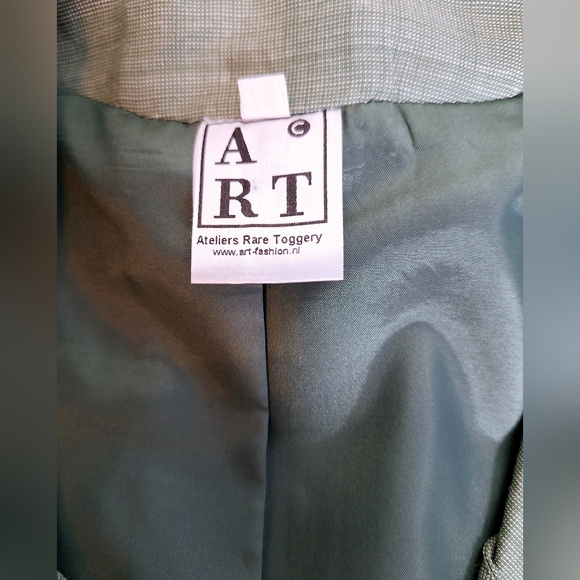 Ateliers Rare Toggery "Strictly Business" Quite Lux.,office,cotton,wideleg,suit - Picture 5 of 11